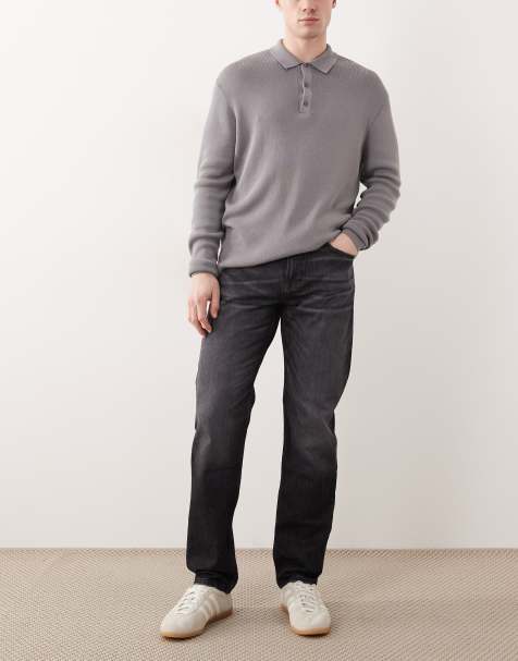 BOSS Orange – Maine – Grå jeans i regular fit - view 1