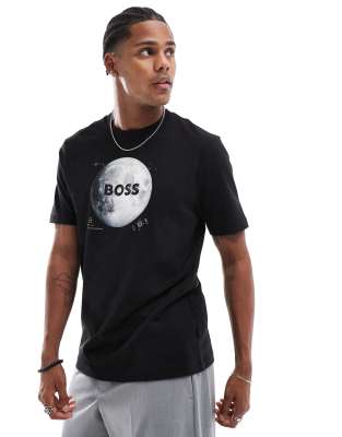 BOSS Orange BOSS Orange moon t-shirt in black