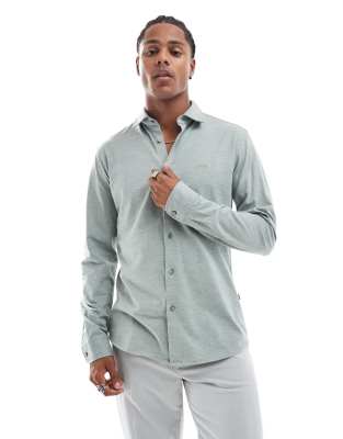 mysoft slim fit jersey shirt in green