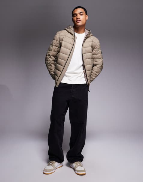 BOSS Orange – Odenis – Beige, vadderad jacka med huva - view 1