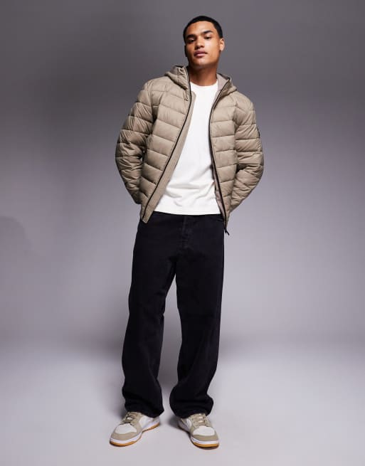 BOSS Orange - Odenis - Gewatteerd jack met capuchon in middenbeige, 2 van 5