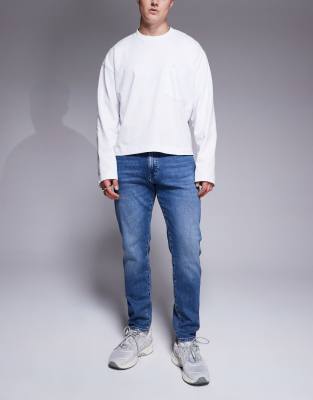 BOSS Orange BOSS Orange ONYX BO jeans tapered fit in mid wash-Blue