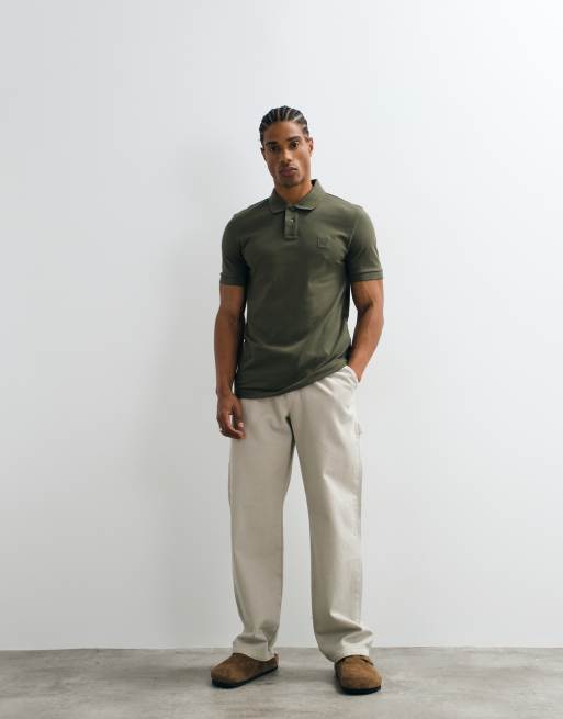 BOSS Orange – Passenger – Grön pikétröja i slim fit, 2 av 5