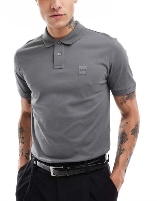BOSS Orange - Passenger - Polo - Gris foncé
