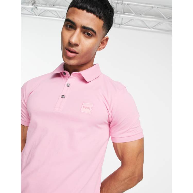 Hugo boss outlet pink polo shirt