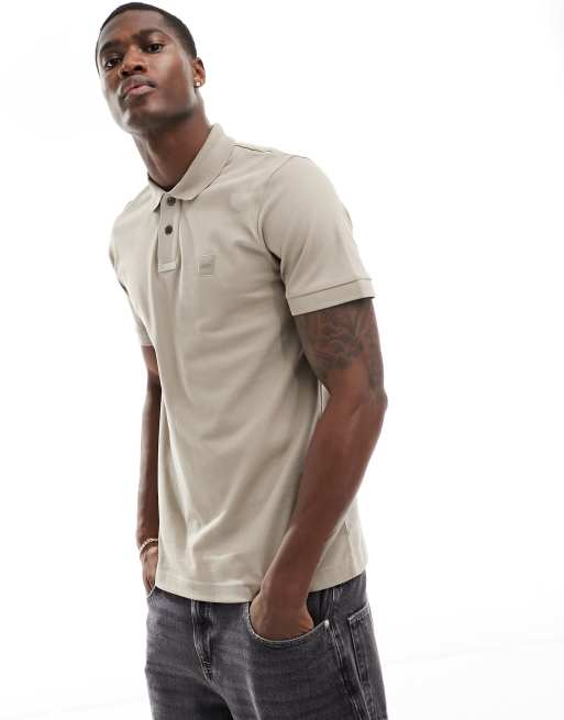 BOSS Orange - Passenger - Polo marrone con logo