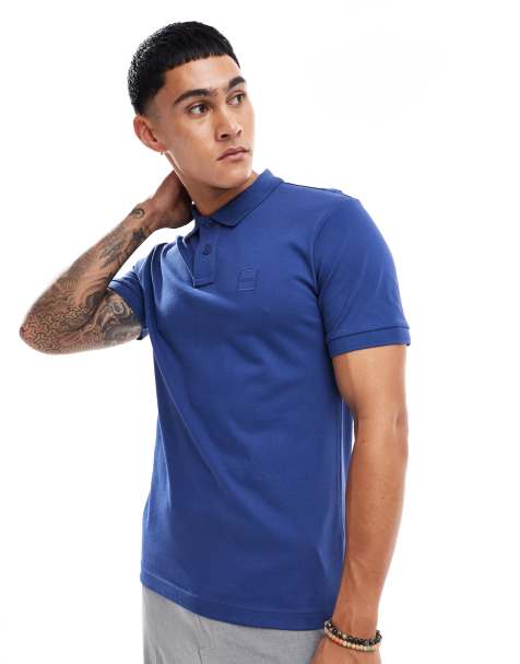 BOSS Orange passenger polo shirt slim fit in navy - view 1