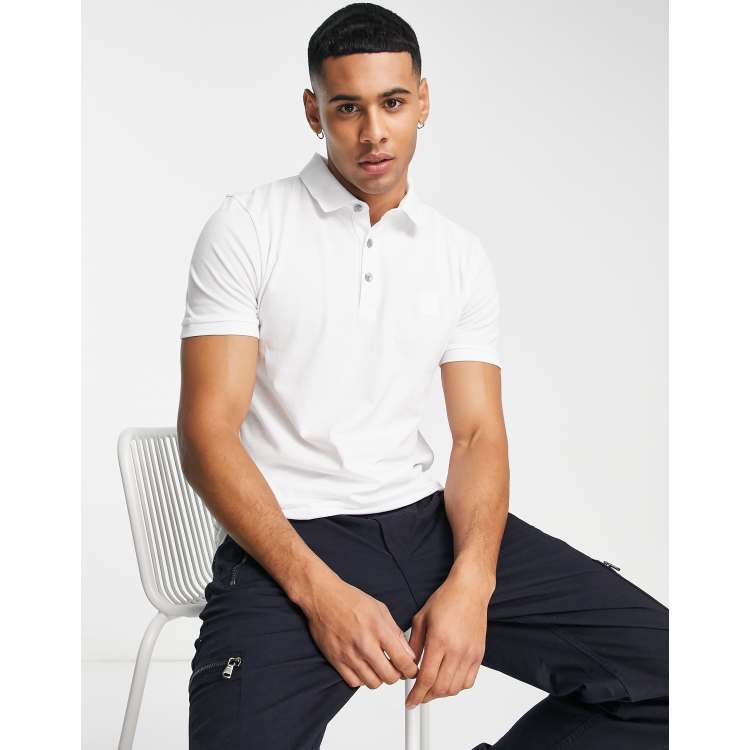 top BOSS ASOS polo Passenger | in white Orange