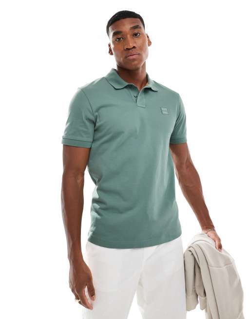 BOSS Orange - Passenger - Poloshirt in groen