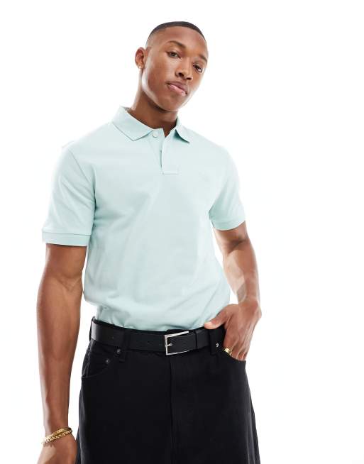 Mens aqua hotsell polo shirt