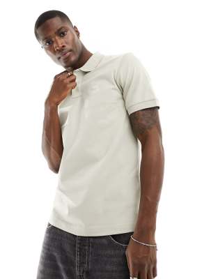 Passenger slim fit polo in light beige-Neutral