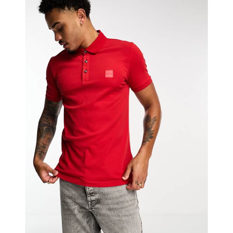 Hugo boss polo lange mouw online sale