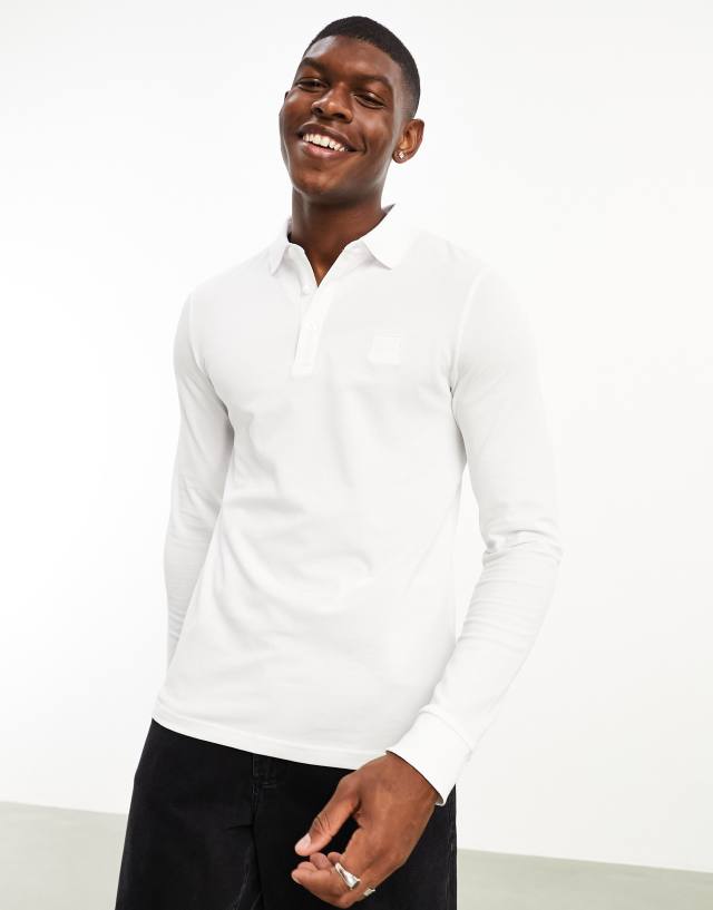 BOSS Orange - passerby polo in white