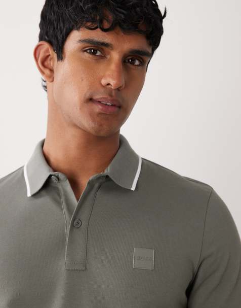 BOSS Orange - Passertip - Polo gris de piqué - view 1