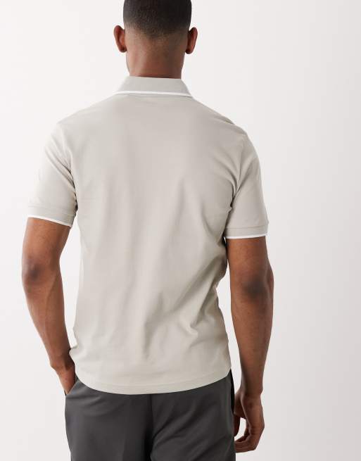BOSS Orange - Passertip - Polo gris de piqué, 5 de 5