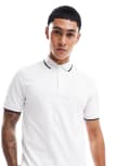 [BOSS Orange] BOSS Orange Passertip polo shirt in white M White
