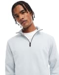 [BOSS Orange] Boss Orange quarter zip sweatshirt in light grey 3XL Light/pastel grey