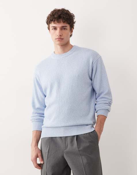 BOSS Orange regular fit sweatshirt in pastel blue - view 1
