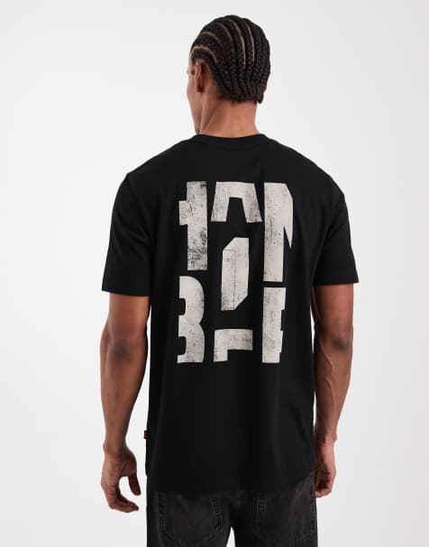 BOSS Orange - Regular-fit T-shirt met grafische print op de achterkant in zwart - view 1