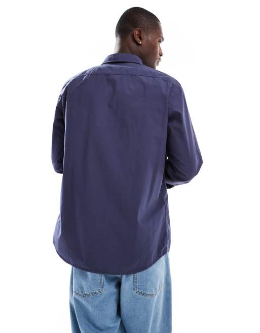 Boss Orange Relegant shirt in navy, 4 of 4