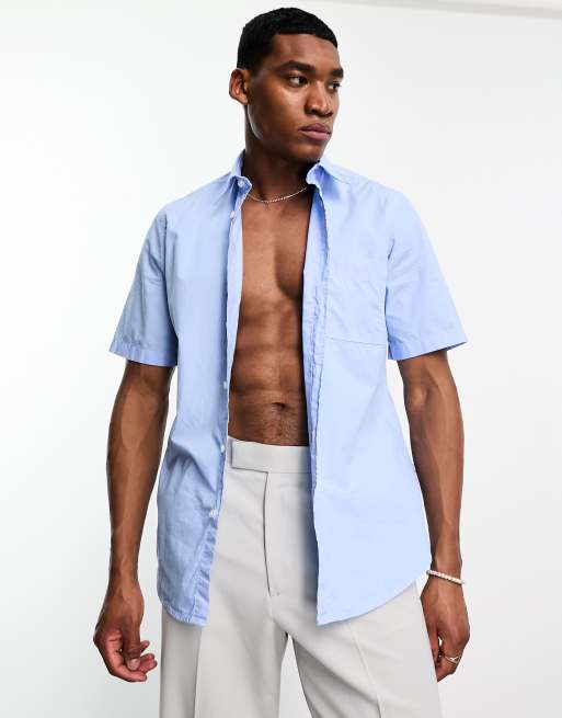 Hugo boss short on sale sleeve button down