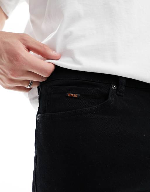 BOSS Orange - ReMaine - Jeans met rechte pijpen in zwart, 5 van 5