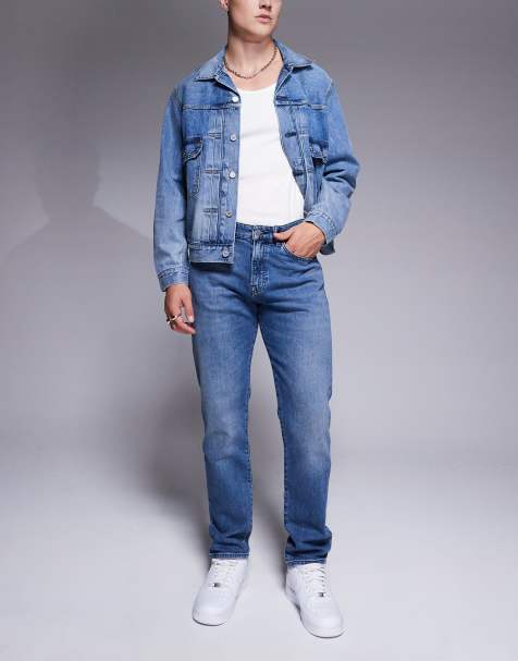 BOSS Orange – Re.Maine – Mellanblå, regular jeans - view 1