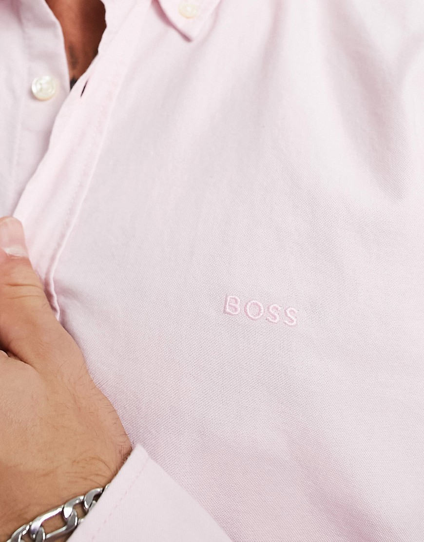 Rickert - Camicia a maniche lunghe vestibilità classica rosa pastello - BOSS by Hugo Boss Camicia donna  - immagine1