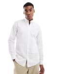 [BOSS Orange] BOSS Orange Rickert oxford long sleeve shirt in white XS White