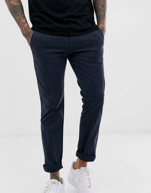 BOSS Orange Schino slim chinos in navy ASOS