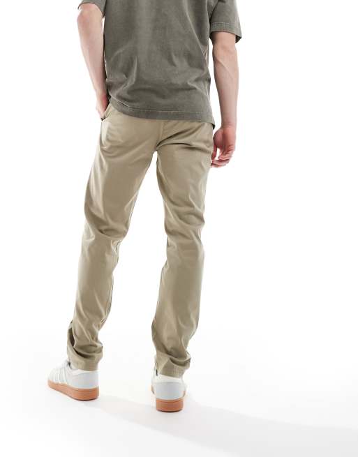 BOSS Orange – Schmal zulaufende Chinohose in Beige, 5 von 5