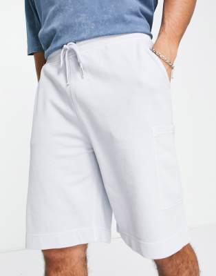 BOSS Orange BOSS Orange Sefade jersey shorts in light blue