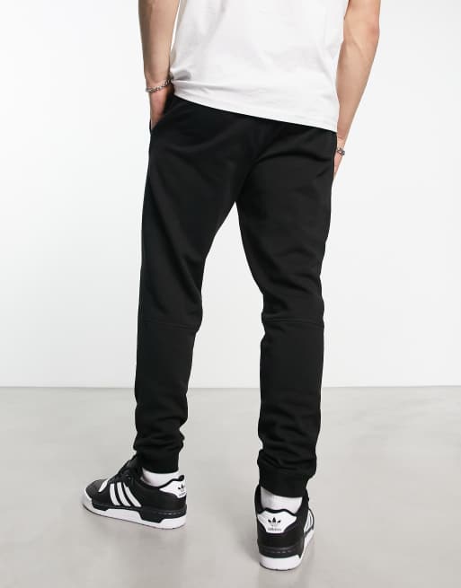 Black orange online joggers