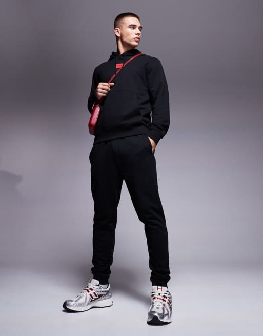 BOSS Orange Sestart logo sweatpants regular fit in black