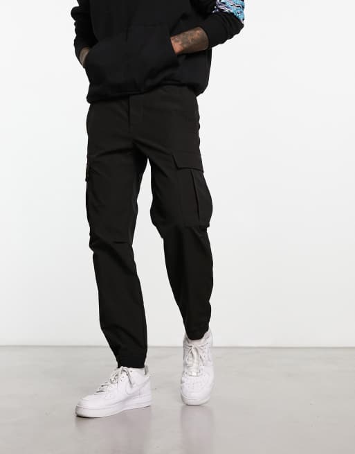 BOSS Orange Sisla cargo pants in black 