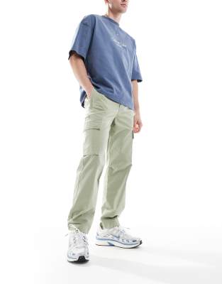 Hugo Boss Sisla Cargo Pants In Green