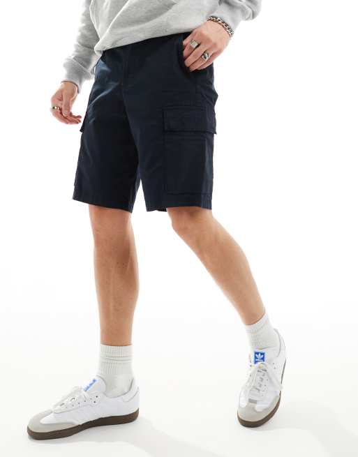 BOSS Orange Sisla cargo shorts in dark blue