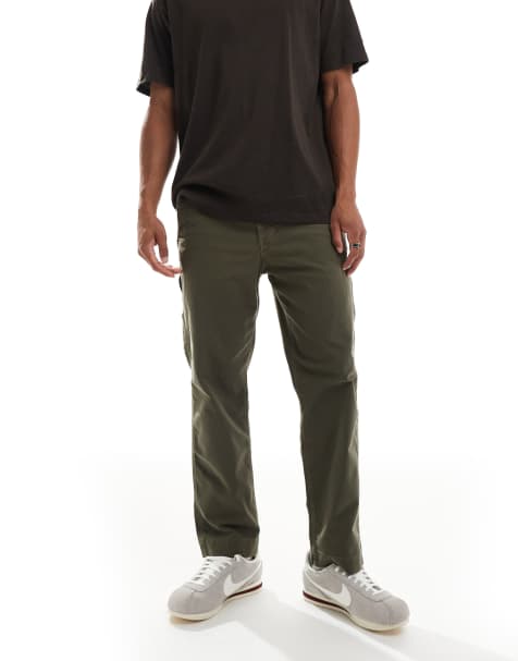 Boss Orange straight fit chino in green - view 1