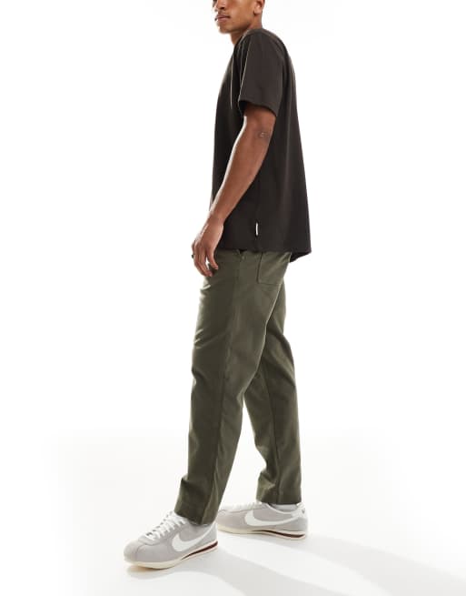 Boss Orange straight fit chinos in green, 3 of 5