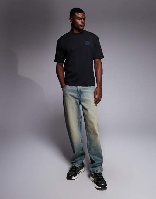 BOSS Orange – Svart t-shirt med collegelogga på bröstet, 2 av 5