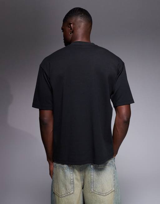 BOSS Orange – Svart t-shirt med collegelogga på bröstet, 3 av 5
