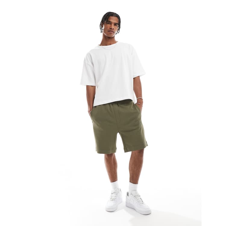 Boss Orange sweat shorts in green ASOS