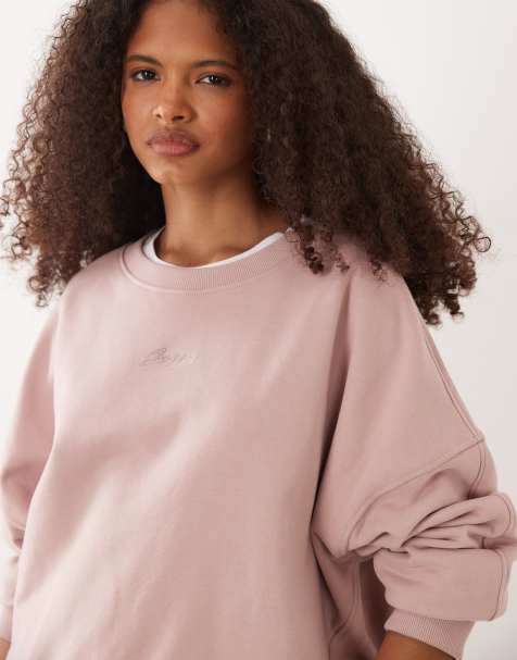 BOSS Orange - Sweatshirt in oudroze, deel van co-ord set - view 1