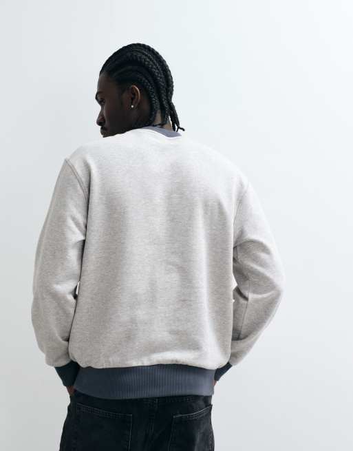 Boss Orange sweatshirt med brystlogo i grå, 2 af 5