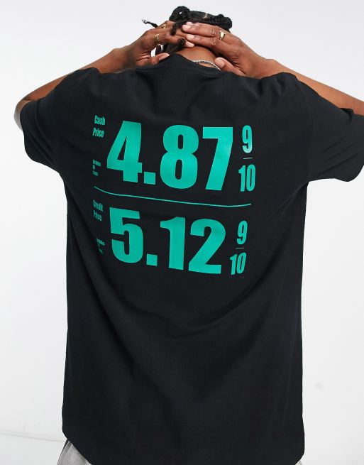 BOSS Orange - T-Prep - T-shirt oversize nera con logo