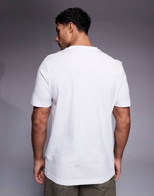 BOSS Orange - T-shirt à imprimé sur le devant - Blanc, 3 de 5