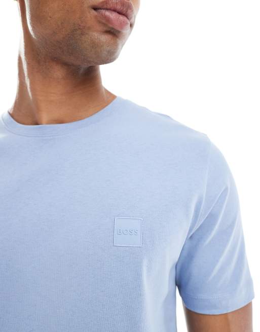 BOSS Orange - Tales - Blå t-shirt, 4 af 4