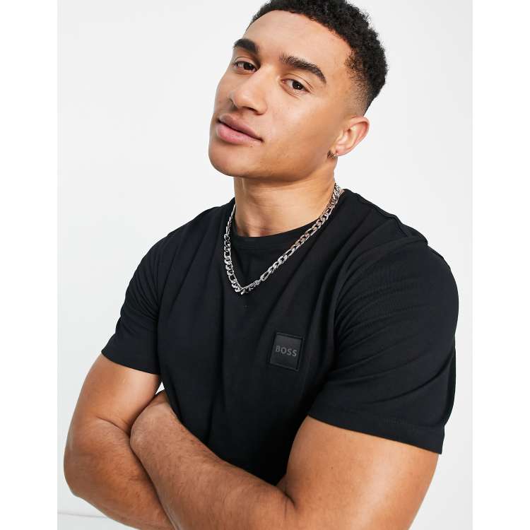 ASOS | box t-shirt in logo Orange Tales black BOSS