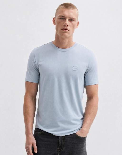 BOSS Orange Tales logo t-shirt in grey, 6 of 10