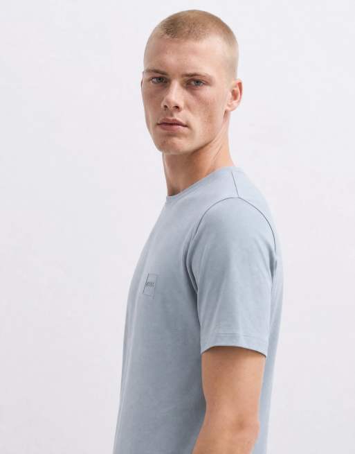 BOSS Orange Tales logo t-shirt in grey, 7 of 10